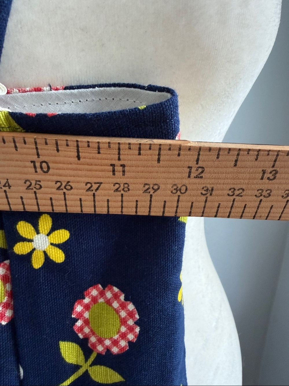Cottagecore, Retro-Vintage, 70s Boho, sunflower polka dot overalls - Picture 7 of 15